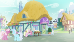 Size: 1920x1080 | Tagged: safe, screencap, cheerilee, linky, millie, octavia melody, shoeshine, dragon dropped, g4