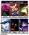 Size: 720x864 | Tagged: safe, artist:creatturesz, autumn blaze, bird, dinosaur, kirin, red panda, wolf, anthro, g4, aggretsuko, angry, animatronic, anthro with ponies, barney the dinosaur, beastars, bust, crossover, devil horn (gesture), female, five nights at freddy's, freddy fazbear, legosi (beastars), male, mordecai, open mouth, regular show, retsuko, sanrio, six fanarts, smiling, sunglasses, white eyes