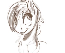 Size: 1494x1230 | Tagged: safe, artist:kam, sandbar, earth pony, pony, g4, blushing, bust, cute, male, monochrome, solo