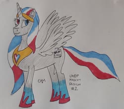 Size: 1280x1127 | Tagged: safe, artist:rapidsnap, oc, oc only, alicorn, pony, alicorn oc, horn, solo, traditional art