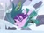 Size: 1065x799 | Tagged: safe, screencap, queen chrysalis, starlight glimmer, changeling, changeling queen, pony, unicorn, g4, the ending of the end, cropped, female, fight, mare, snow, starlight vs chrysalis, tackle, ultimate chrysalis