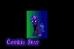Size: 360x240 | Tagged: safe, artist:torpy-ponius, oc, oc:cosmic star, pony, pony town, animated, clothes, dancing, gif, pixel animation, pixel art, scarf