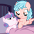 Size: 960x960 | Tagged: safe, artist:awoomarblesoda, artist:xcinnamon-twistx, cozy glow, princess flurry heart, alicorn, pegasus, pony, g4, a better ending for cozy, cozybetes, cute, duo, female, filly, flurrybetes, foal, looking at each other, this will end in tears, ych result