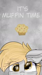 Size: 1080x1920 | Tagged: safe, artist:janelearts, derpy hooves, g4, food, muffin, wallpaper