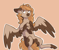 Size: 2160x1843 | Tagged: safe, artist:flaming-trash-can, oc, oc only, oc:chocolate crisscross, pegasus, pony, solo