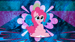 Size: 3840x2160 | Tagged: safe, artist:jhayarr23, artist:laszlvfx, edit, pinkie pie, earth pony, pony, g4, cute, diapinkes, female, high res, mare, solo, wallpaper, wallpaper edit