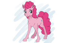 Size: 1500x843 | Tagged: safe, artist:lilapudelpony, pinkie pie, earth pony, pony, g4, cute, diapinkes, ear fluff, female, leg fluff, mare, realistic horse legs, simple background, solo, transparent background