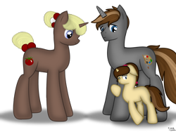 Size: 1800x1350 | Tagged: safe, artist:99999999000, oc, oc:mar baolin, oc:mar ker, pony, unicorn, daughter, father, father and child, father and daughter, female, filly, male, scared, simple background, transparent background, young