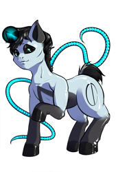 Size: 835x1214 | Tagged: safe, artist:leastways, derpibooru exclusive, oc, oc only, oc:iso, pony, unicorn, female, magic, mare, simple background, solo, tentacles, transparent background