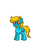 Size: 80x90 | Tagged: safe, oc, oc only, oc:pidgin hole, earth pony, pony, pony town, beard, bisexual, blond, blonde hair, cute, cutie mark, facial hair, heterochromia, linguist, linguistic pun as a name, sleepy town, toki pona