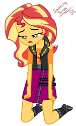 Size: 636x1056 | Tagged: safe, artist:sparkling-sunset-s08, sunset shimmer, equestria girls, equestria girls series, forgotten friendship, g4, female, simple background, solo, transparent background, vector