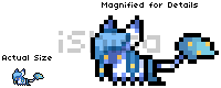 Size: 200x80 | Tagged: safe, artist:14th-crown, oc, oc only, original species, plant pony, augmented tail, duo, obtrusive watermark, pixel art, plant, simple background, transparent background, watermark