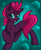 Size: 2385x2930 | Tagged: safe, artist:gleamydreams, tempest shadow, pony, unicorn, g4, my little pony: the movie, broken horn, cute, female, grin, high res, horn, mare, nervous, nervous smile, obscured cutie mark, raised hoof, smiling, solo, tempestbetes