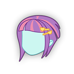 Size: 256x256 | Tagged: safe, sunny flare, equestria girls, equestria girls (app), g4, female, head, no face, simple background, solo, transparent background