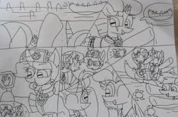 Size: 2999x1980 | Tagged: safe, artist:徐詩珮, fizzlepop berrytwist, glitter drops, princess skystar, sandbar, spring rain, tempest shadow, twilight sparkle, alicorn, earth pony, hippogriff, pony, turtle, unicorn, series:sprglitemplight diary, series:sprglitemplight life jacket days, series:springshadowdrops diary, series:springshadowdrops life jacket days, g4, my little pony: the movie, alternate universe, banana boat, bisexual, boat, broken horn, chase (paw patrol), clothes, cute, equestria girls outfit, female, glitterbetes, horn, lesbian, lifeguard, lifeguard spring rain, lifejacket, male, mare, marshall (paw patrol), paw patrol, polyamory, ship:glitterlight, ship:glittershadow, ship:sprglitemplight, ship:springdrops, ship:springlight, ship:springshadow, ship:springshadowdrops, ship:tempestlight, shipping, skye (paw patrol), springbetes, stallion, swimsuit, tempestbetes, traditional art, twilight sparkle (alicorn), zuma (paw patrol)
