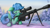 Size: 1920x1080 | Tagged: safe, artist:tinybenz, oc, oc only, oc:twinstar, pegasus, pony, female, goggles, gun, m200 intervention, mare, one eye closed, pegasus oc, rifle, sniper rifle, snow, solo, weapon, wings
