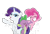 Size: 960x650 | Tagged: safe, pinkie pie, rarity, spike, earth pony, pony, unicorn, g4, g4.5, my little pony: pony life, official, simple background, transparent background