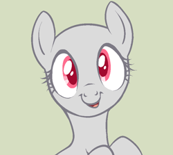 Size: 778x694 | Tagged: safe, artist:ao-i, oc, oc only, earth pony, pony, base, bust, earth pony oc, eyelashes, open mouth, smiling, solo