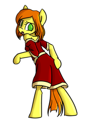 Size: 1434x2054 | Tagged: safe, artist:spheedc, oc, oc only, oc:sweet corn, earth pony, semi-anthro, arm hooves, bipedal, clothes, digital art, female, mare, simple background, solo, transparent background