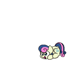 Size: 1200x1200 | Tagged: safe, artist:sugar morning, part of a set, bon bon, sweetie drops, earth pony, pony, g4, adorabon, animated, cute, female, gif, happy, jumping, leaping, loop, mare, simple background, solo, sugar morning's jumping ponies, transparent background, weapons-grade cute