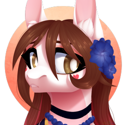 Size: 1000x1000 | Tagged: safe, artist:nika-rain, oc, oc only, pony, bust, cute, female, mare, portrait, simple background, solo, trade, transparent background
