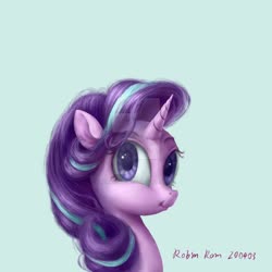 Size: 1280x1280 | Tagged: safe, artist:robinrain8, starlight glimmer, pony, unicorn, g4, female, obtrusive watermark, solo, watermark