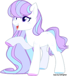 Size: 3462x3784 | Tagged: safe, artist:rerorir, oc, oc only, earth pony, pony, female, high res, mare, open mouth, raised hoof, simple background, solo, transparent background, white outline