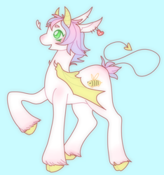 Size: 1280x1368 | Tagged: safe, artist:ask-tic-tac-toe, oc, oc only, bat pony, pony, female, horns, mare, solo