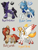 Size: 1500x2000 | Tagged: safe, artist:lavvythejackalope, oc, oc only, oc:hyper drive, oc:nightengale, oc:siren song, alicorn, earth pony, pegasus, pony, unicorn, :o, alicorn oc, armband, collar, curved horn, earth pony oc, ethereal mane, eyes closed, gray background, hoof polish, horn, jewelry, necklace, nose piercing, nose ring, open mouth, pegasus oc, piercing, simple background, smiling, starry mane, unicorn oc, unshorn fetlocks, wings