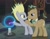 Size: 919x720 | Tagged: safe, edit, edited screencap, screencap, derpy hooves, doctor whooves, time turner, earth pony, pegasus, pony, g4, slice of life (episode), cropped, duo, female, has science gone too far?, male, mare, plasma ball, race swap, shipping fuel, stallion