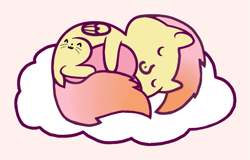 Size: 625x400 | Tagged: safe, artist:barpy, oc, oc only, oc:barpy, pegasus, pony, barpy's sleeping ponies hugging a heart, cloud, cuddling, cute, hape, happy, heart, hug, male, simple background, sleeping, smiling, solo, weapons-grade cute