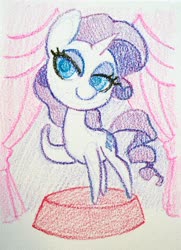 Size: 2732x3778 | Tagged: safe, artist:dawnfire, rarity, pony, unicorn, g4, female, high res, solo, traditional art