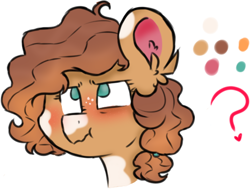 Size: 497x375 | Tagged: safe, artist:honneymoonmlp, derpibooru exclusive, oc, oc:honney moon, earth pony, pony, ponysona, scrunchy face