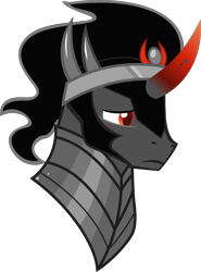 Size: 3708x5000 | Tagged: safe, artist:ace play, king sombra, pony, unicorn, g4, absurd resolution, bust, male, sad, simple background, solo, transparent background, vector