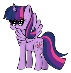 Size: 1000x1035 | Tagged: safe, artist:chibi95, twilight sparkle, alicorn, pony, g4, biting, cute, eye clipping through hair, female, looking at you, looking back, looking back at you, mare, simple background, solo, spread wings, transparent background, twiabetes, twilight sparkle (alicorn), wing bite, wings