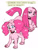 Size: 1200x1600 | Tagged: safe, artist:noupie, pinkie pie, dog, g4, cute, cuteamena, diapinkes, dogified, duality, duo, female, pinkamena diane pie, puppy pie, self paradox, solo, species swap