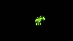 Size: 1920x1080 | Tagged: safe, gameloft, stygian, pony, unicorn, g4, black background, fire, green fire, male, simple background, solo, stallion