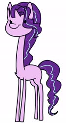 Size: 1170x2160 | Tagged: safe, artist:lbrcloud, starlight glimmer, pony, unicorn, g4, female, giraffe pony, long glimmer, long legs, long neck, long pony, meme, solo