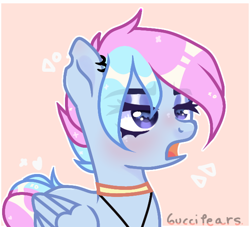 Size: 600x544 | Tagged: safe, artist:fliyingrainbow, oc, oc only, oc:blossom, pegasus, pony, female, mare, solo