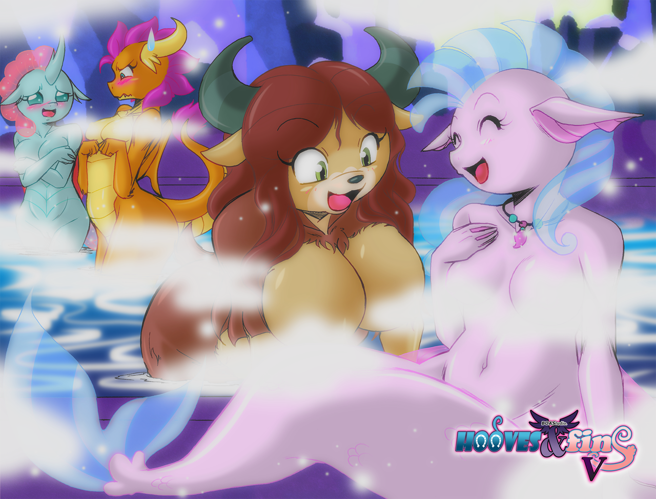 2317887 - explicit, artist:boastudio, ocellus, silverstream, smolder, yona...