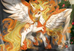 Size: 3500x2400 | Tagged: safe, artist:martazap3, daybreaker, alicorn, pony, g4, female, high res, mare, peytral, raised hoof, solo
