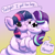 Size: 1872x1872 | Tagged: safe, artist:billblok, artist:firefanatic, starlight glimmer, twilight sparkle, alicorn, pony, unicorn, g4, begging, coiling, coils, crying, cute, dialogue, female, fluffy, long glimmer, long pony, mare, meme, nuzzling, one eye closed, speech bubble, teary eyes, twilight sparkle (alicorn)