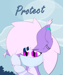 Size: 1080x1280 | Tagged: safe, artist:parabellumpony, oc, oc only, oc:midnight flight, bat, pony, coronavirus, covid-19, poster, sky, solo