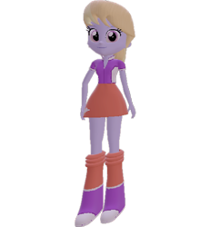 Size: 698x720 | Tagged: safe, artist:topsangtheman, cloud kicker, equestria girls, g4, 3d, female, looking at you, simple background, solo, source filmmaker, transparent background