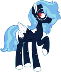 Size: 2340x2772 | Tagged: safe, artist:kurosawakuro, oc, oc only, pegasus, pony, base used, colored pupils, glasses, high res, male, offspring, parent:cozy glow, parent:star tracker, simple background, solo, stallion, transparent background, two toned wings, wings