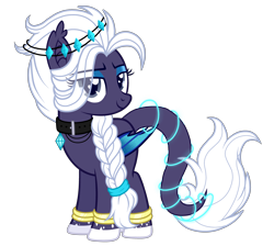 Size: 3800x3400 | Tagged: safe, artist:poppyglowest, oc, oc only, bat pony, pony, braid, female, high res, mare, simple background, solo, transparent background
