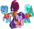 Size: 1299x1080 | Tagged: safe, artist:jp, artist:melisareb, artist:徐詩珮, edit, vector edit, fizzlepop berrytwist, glitter drops, spring rain, tempest shadow, twilight sparkle, alicorn, pony, unicorn, series:sprglitemplight diary, series:sprglitemplight life jacket days, series:springshadowdrops diary, series:springshadowdrops life jacket days, g4, alternate universe, bisexual, broken horn, clothes, cute, equestria girls outfit, female, glitterbetes, horn, lesbian, lifeguard, lifeguard spring rain, polyamory, ship:glitterlight, ship:glittershadow, ship:sprglitemplight, ship:springdrops, ship:springlight, ship:springshadow, ship:springshadowdrops, ship:tempestlight, shipping, simple background, springbetes, tempestbetes, transparent background, twiabetes, twilight sparkle (alicorn)