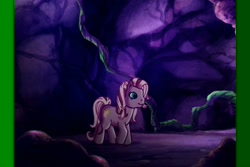 Size: 720x480 | Tagged: safe, screencap, wysteria, earth pony, pony, g3, the princess promenade, cave, female, green background, mare, simple background, solo