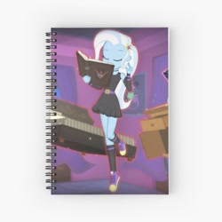 Size: 600x600 | Tagged: safe, artist:invisibleink, edit, trixie, equestria girls, g4, notebook
