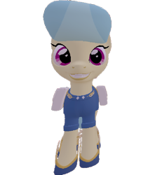 Size: 664x720 | Tagged: safe, artist:topsangtheman, golden hooves (g4), earth pony, pony, g4, 3d, grin, looking at you, simple background, smiling, source filmmaker, transparent background